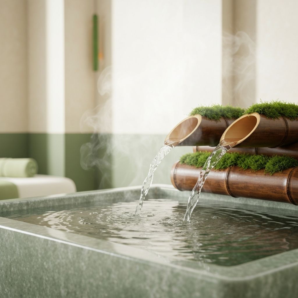 Bambus und Wasser Hintergrund für Detox Patches Angebot