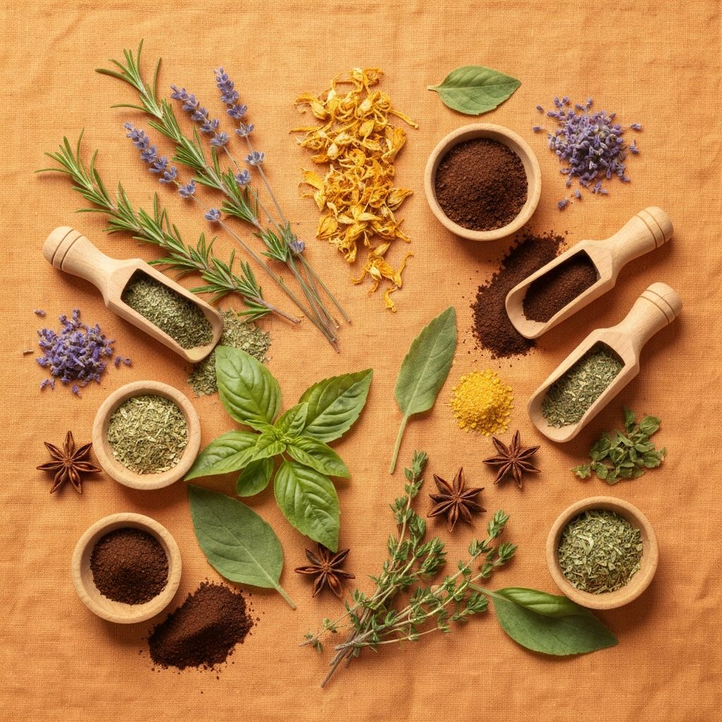 Natürliche Kräuter Hintergrund für Entgiftungspflaster Informationen