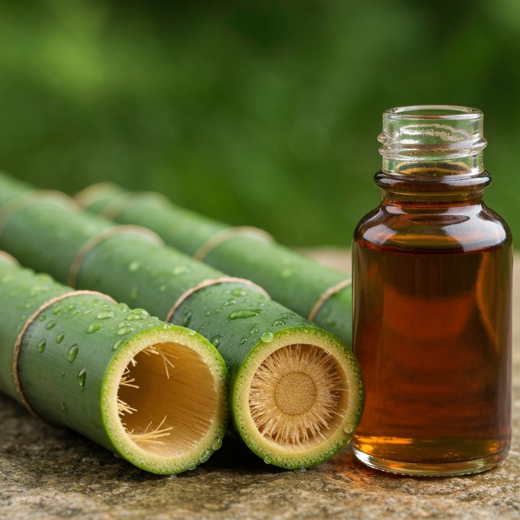 Bambus-Stängel und Bambusessig-Extrakt